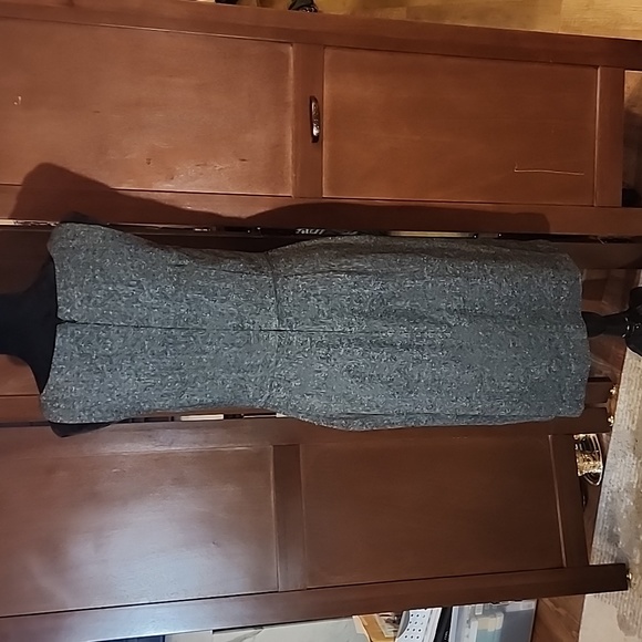 ANN TAYLOR Heathered Wool Blend Sleeveless Sheath Dress With Accents Size 6 - Picture 5 of 7